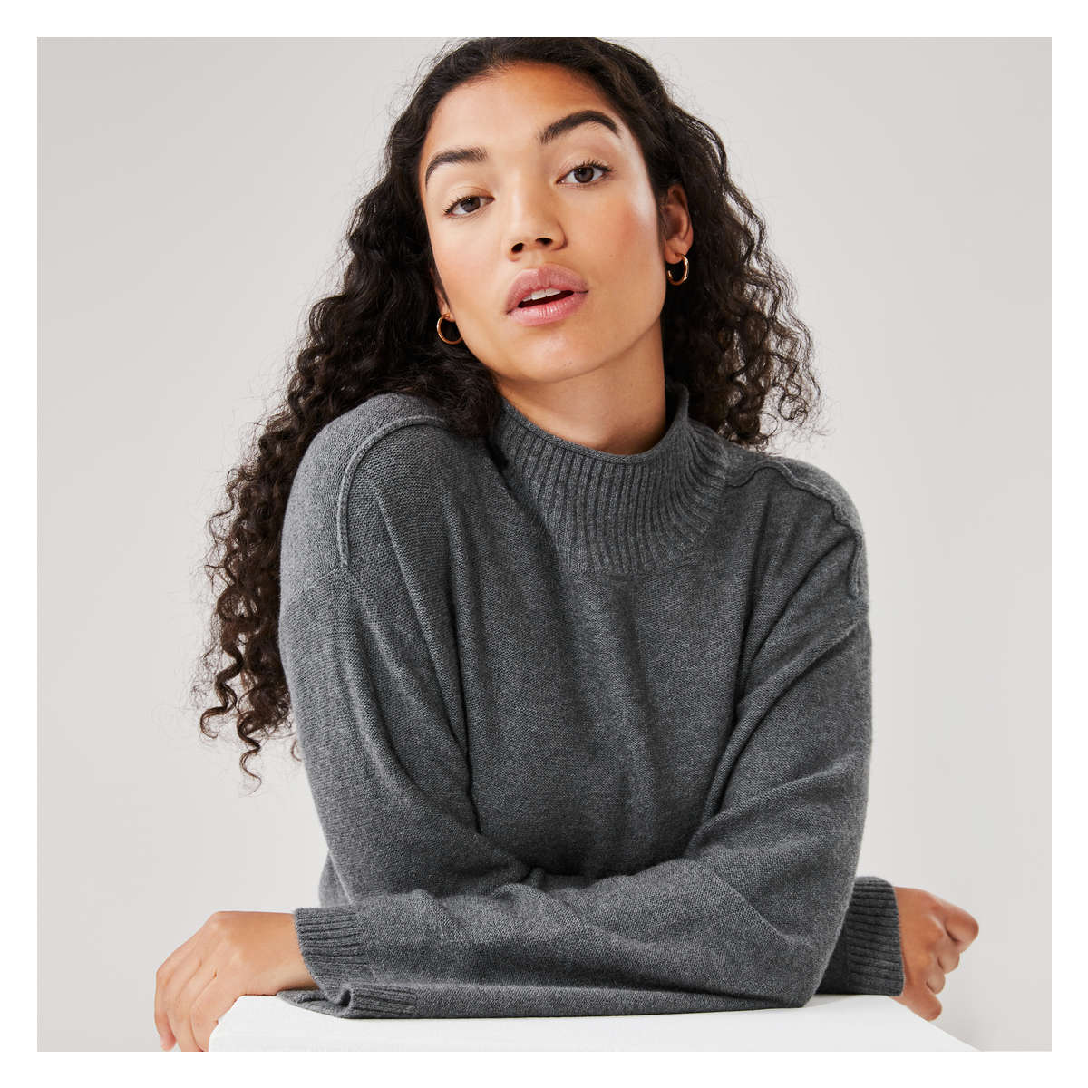 Joa mock neck on sale sweater